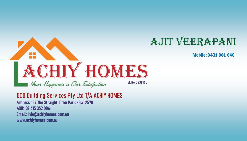 Bob Building Services - Achy homes Pvt Ltd